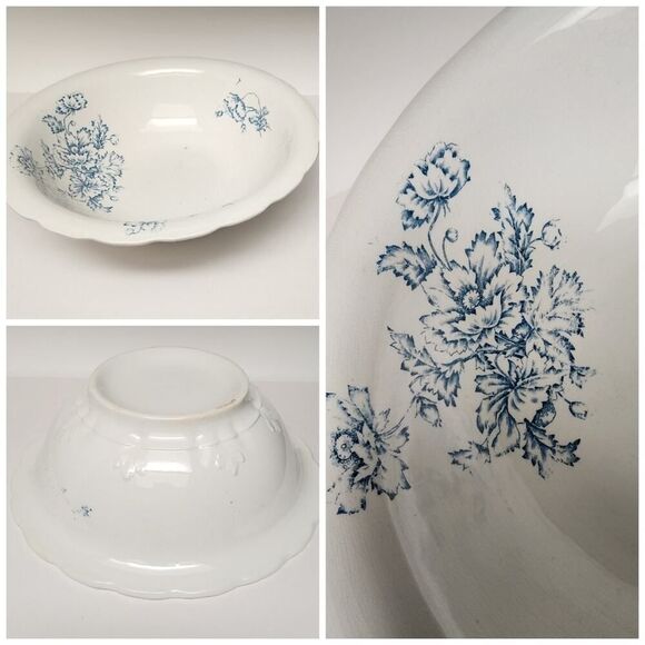 Warranted England Antique 1940s 5pc Pitcher/ Basin Wash Set Super Rare Find - Picture 4 of 16